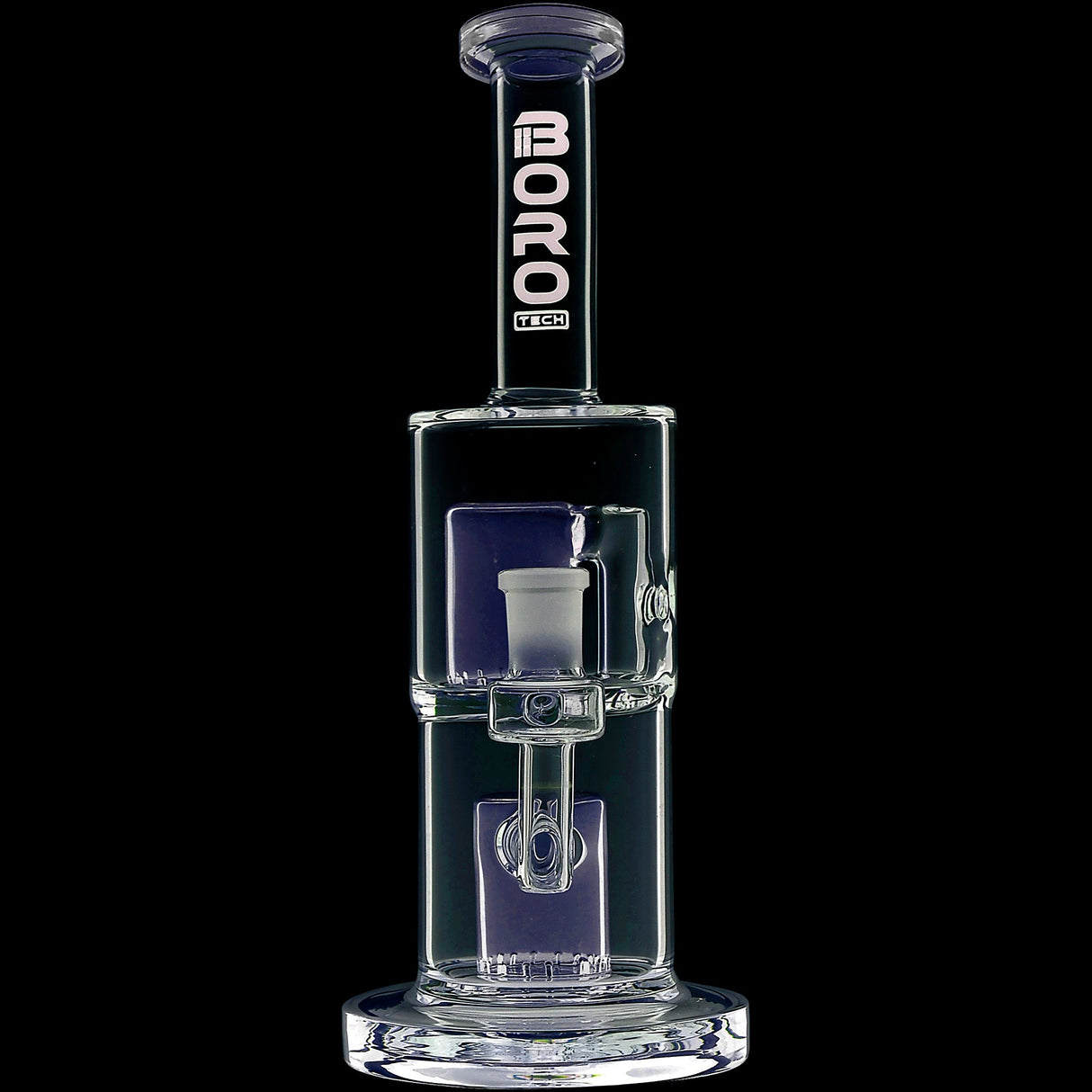Borotech 9'' Clear Vision Dual Perc Water Pipe