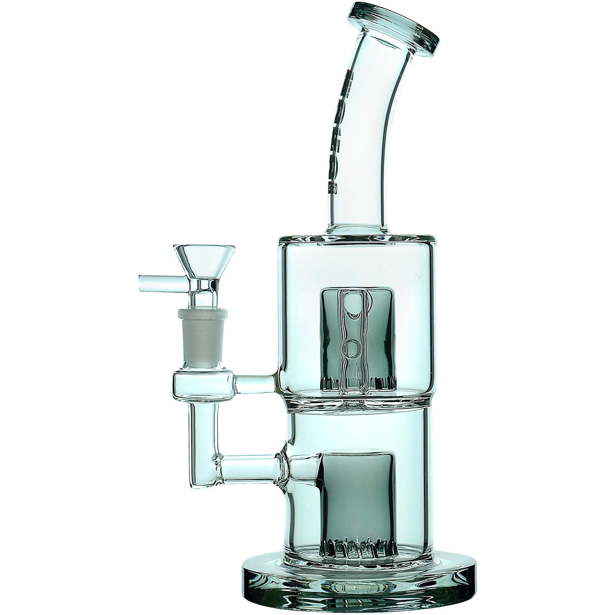 Borotech 9'' Clear Vision Dual Perc Water Pipe