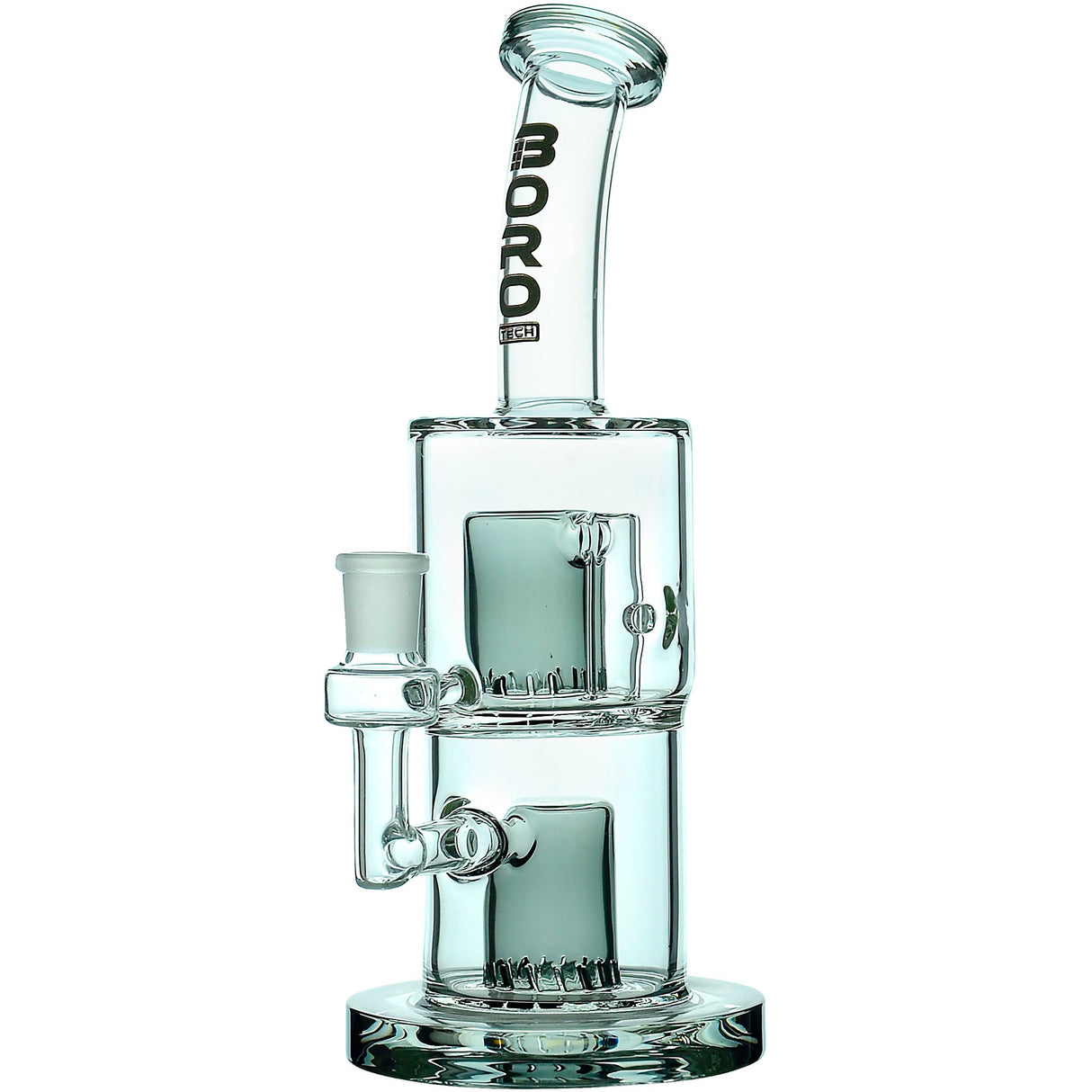 Borotech 9'' Clear Vision Dual Perc Water Pipe