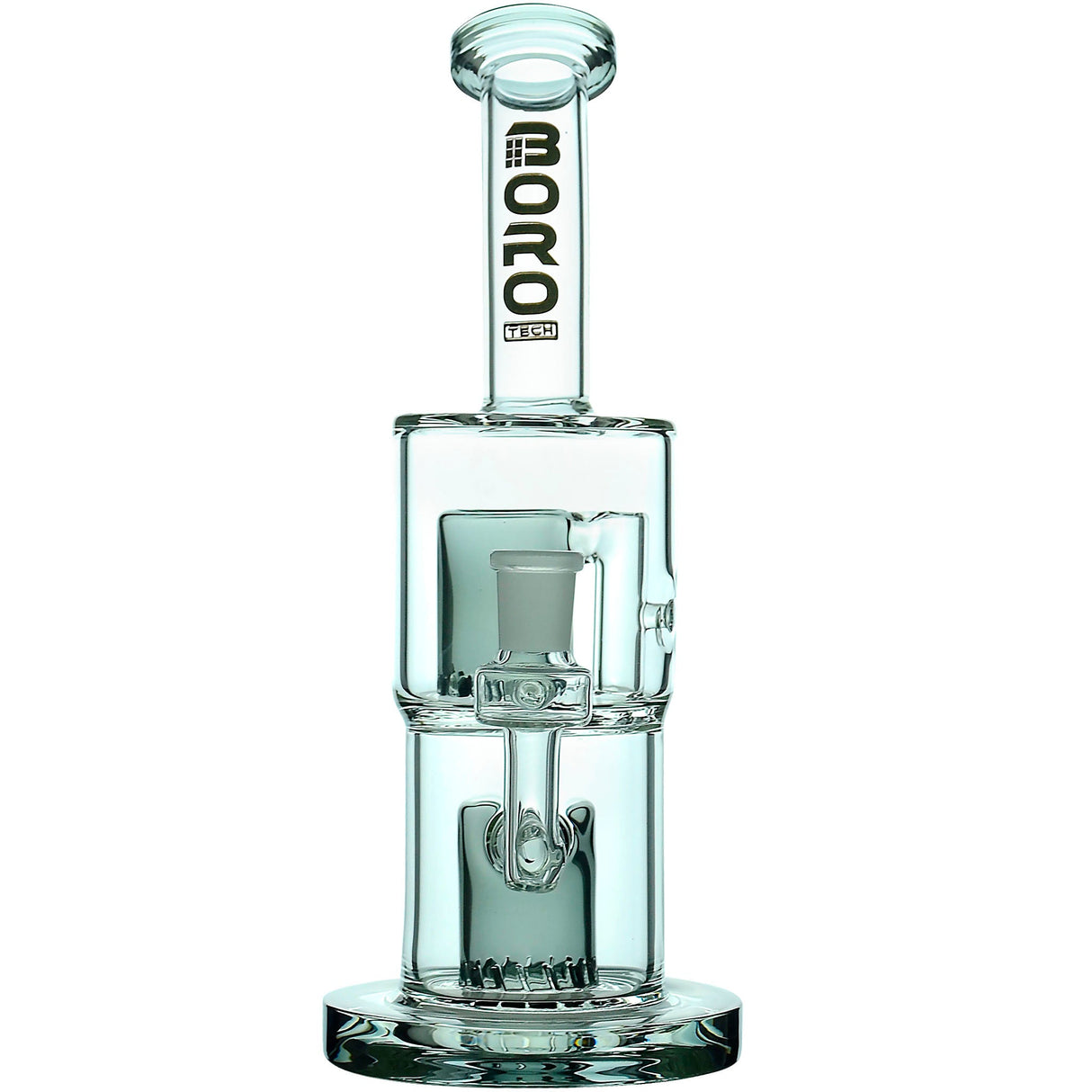 Borotech 9'' Clear Vision Dual Perc Water Pipe