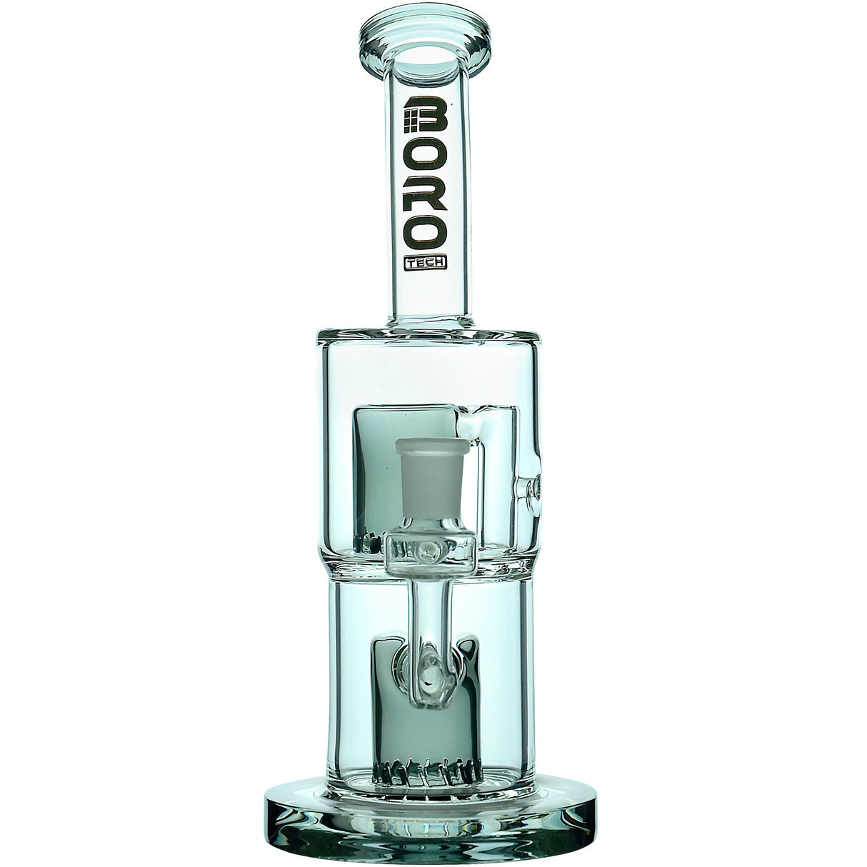 Borotech 9'' Clear Vision Dual Perc Water Pipe