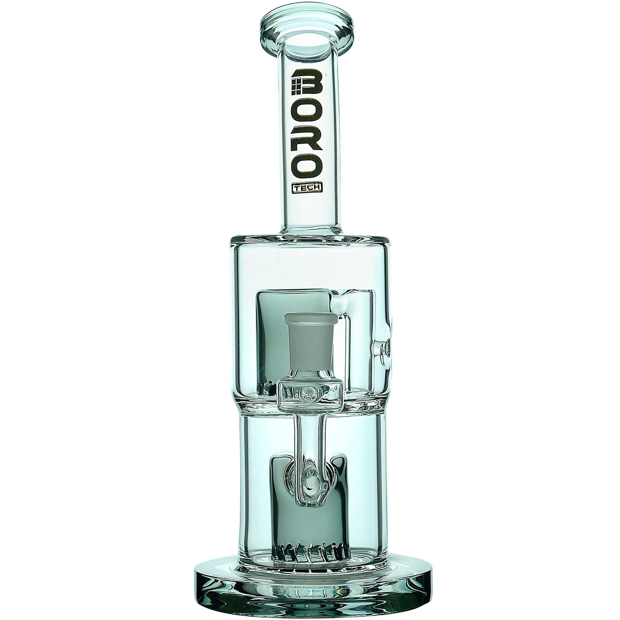 Borotech 9'' Clear Vision Dual Perc Water Pipe