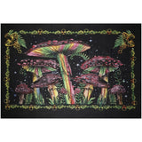 ThreadHeads Rainbow Mushroom Garden Tapestry - 83"x55"
