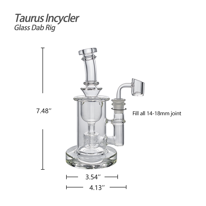 Waxmaid 7.48β Taurus Incycler Glass Dab Rig