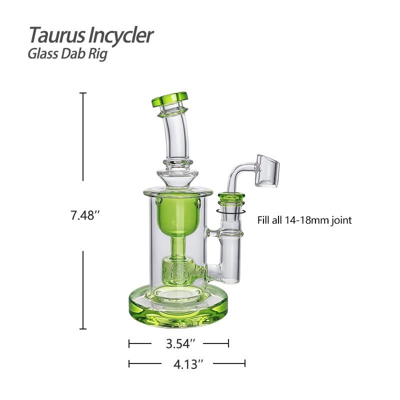Waxmaid 7.48β Taurus Incycler Glass Dab Rig