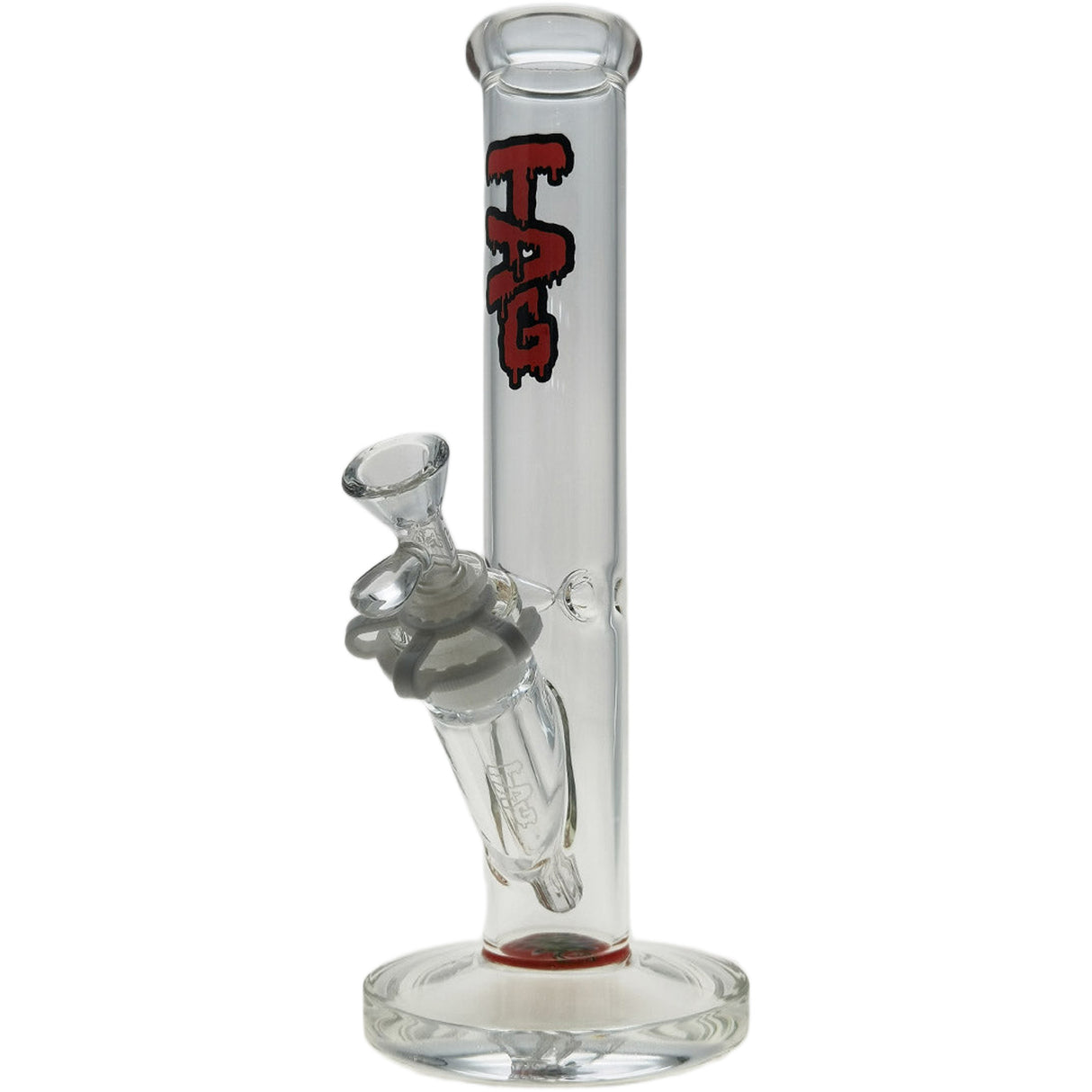 Thick Ass Glass 12" Straight Tube Bong 44x4MM with 18/14MM Downstem