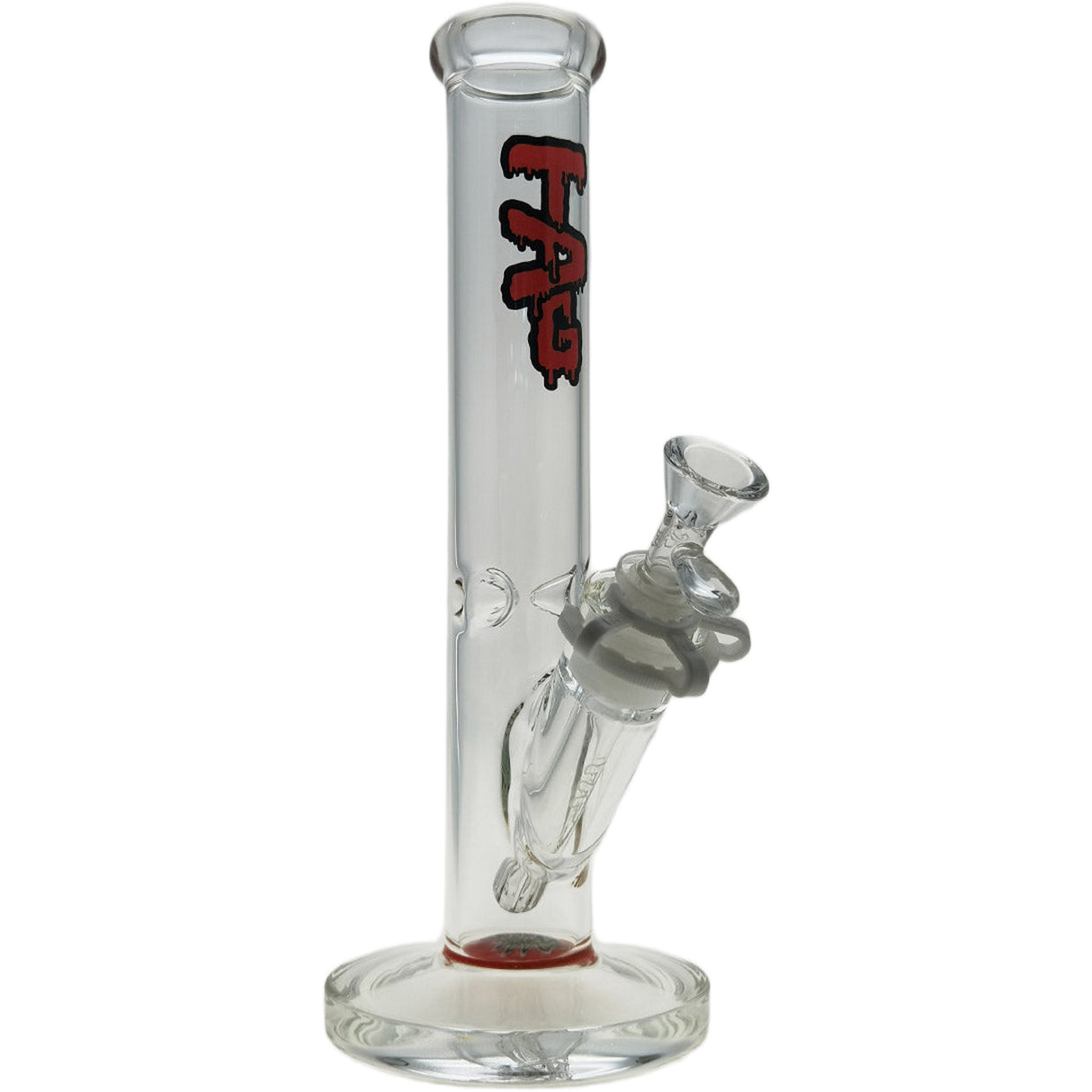 Thick Ass Glass 12" Straight Tube Bong 44x4MM with 18/14MM Downstem