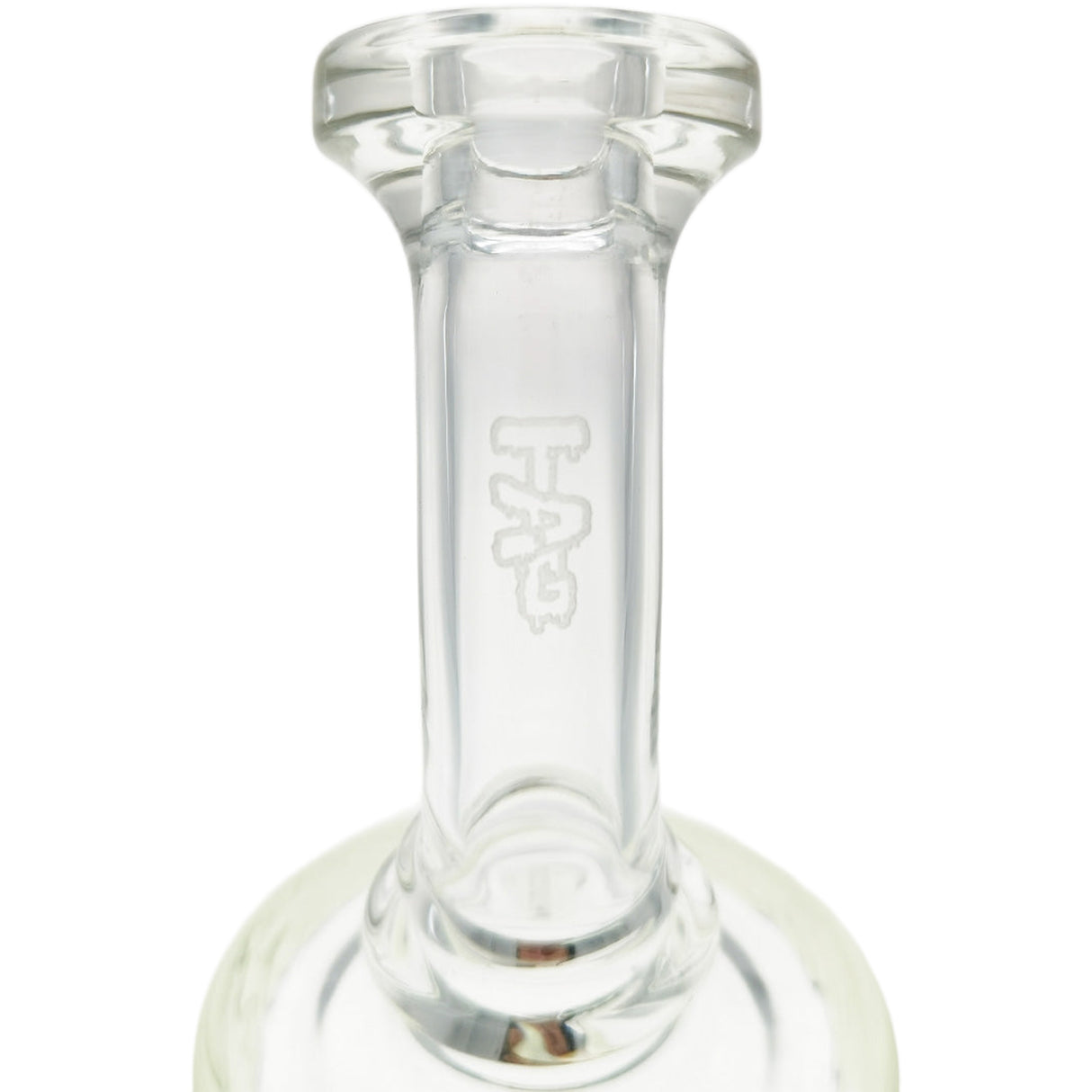 Thick Ass Glass 12" UFO Perc Bong 65x5MM with Super Slit Bellow - 18MM Female