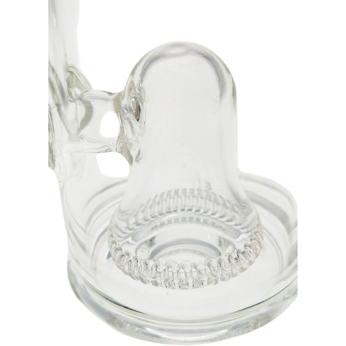 Thick Ass Glass 12" UFO Perc Bong 65x5MM with Super Slit Bellow - 18MM Female