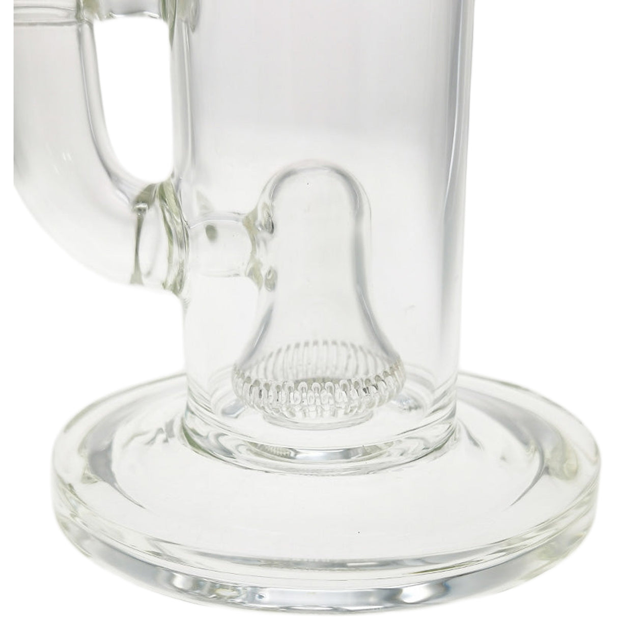 Thick Ass Glass 12" UFO Perc Bong 65x5MM with Super Slit Bellow - 18MM Female