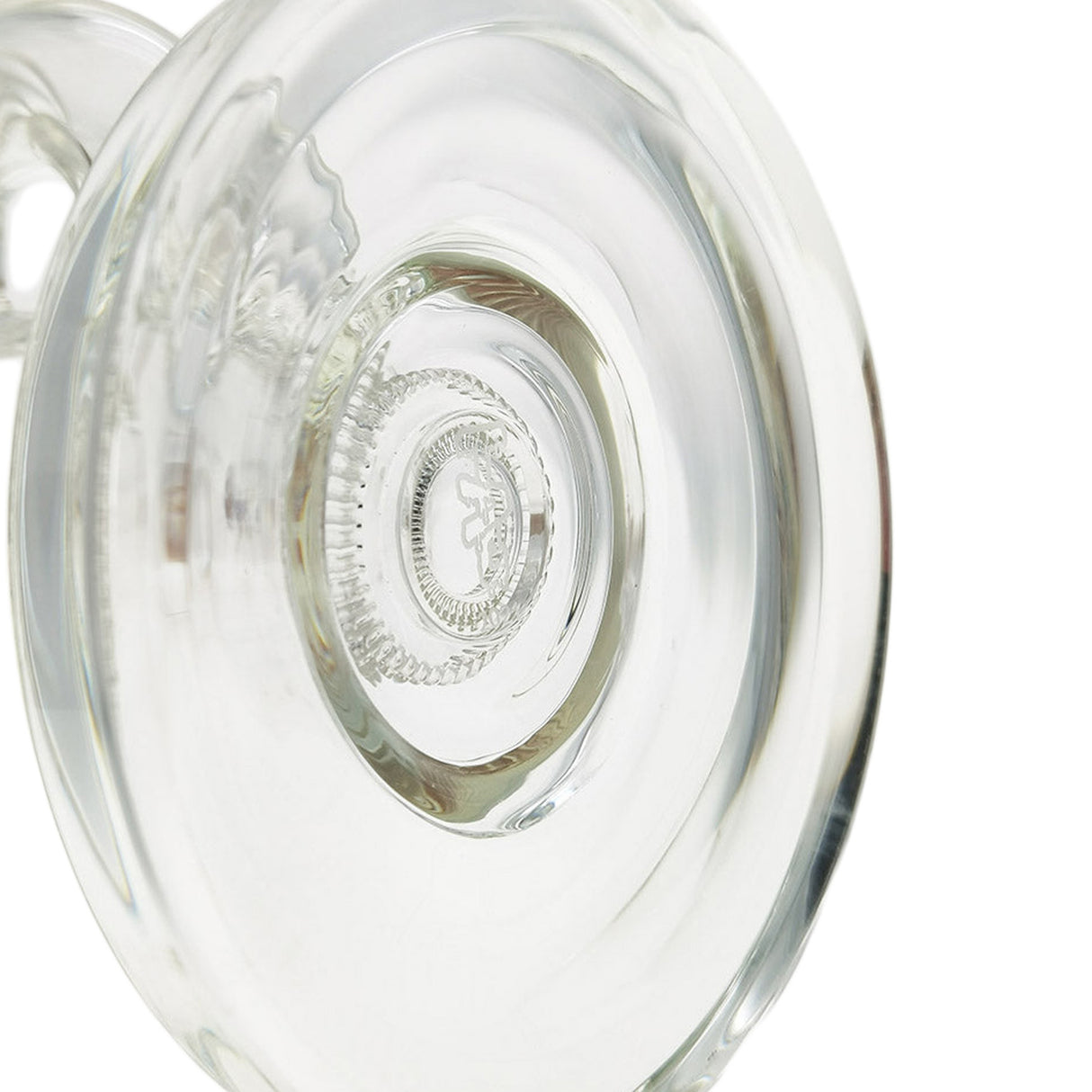 Thick Ass Glass 12" UFO Perc Bong 65x5MM with Super Slit Bellow - 18MM Female