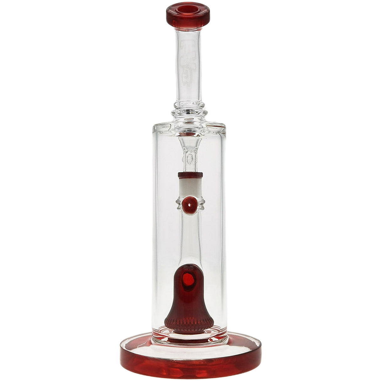 Thick Ass Glass 12" UFO Perc Bong 65x5MM with Super Slit Bellow - 18MM Female