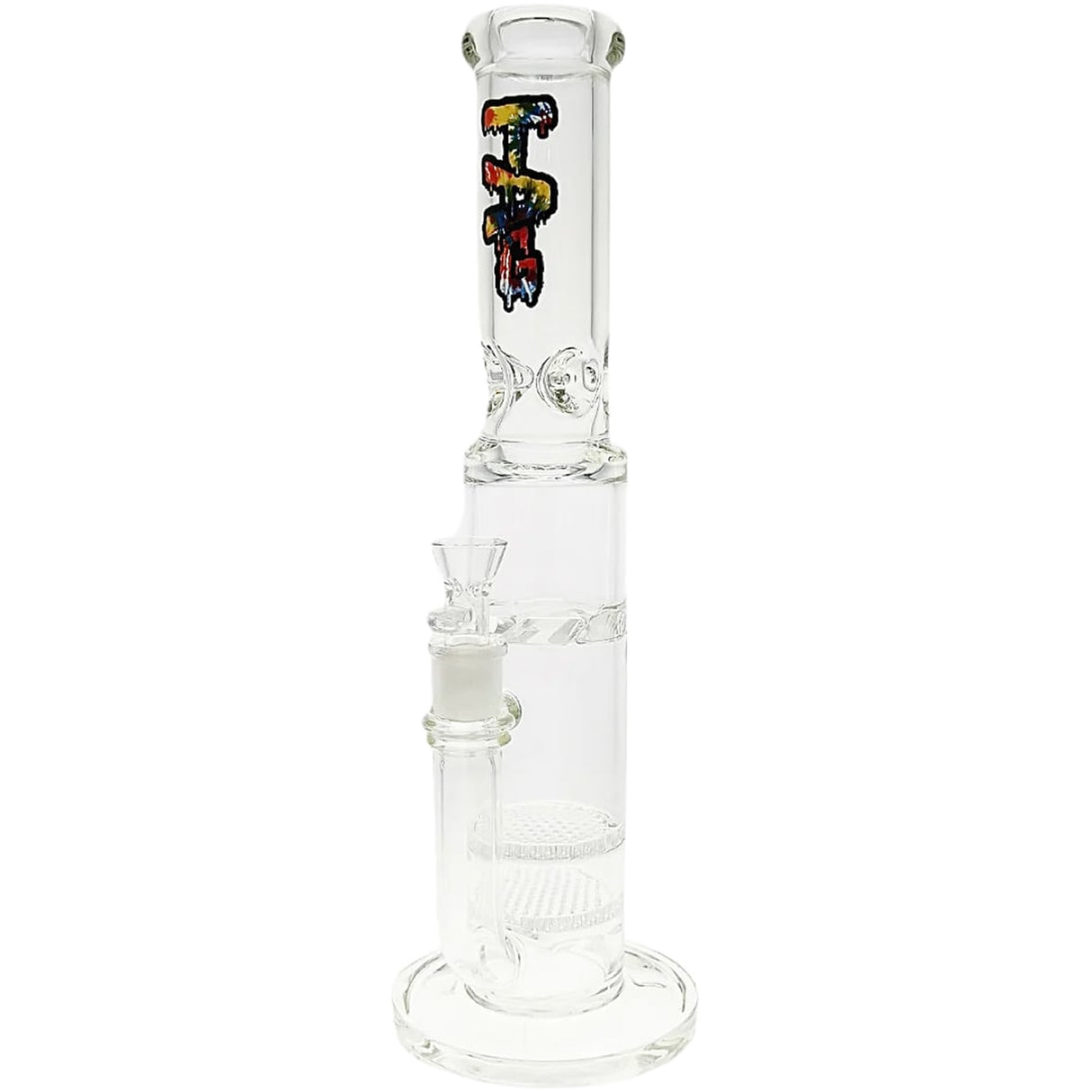 Thick Ass Glass 16" Glass Double Honeycomb Bong w/ Spinning Guard