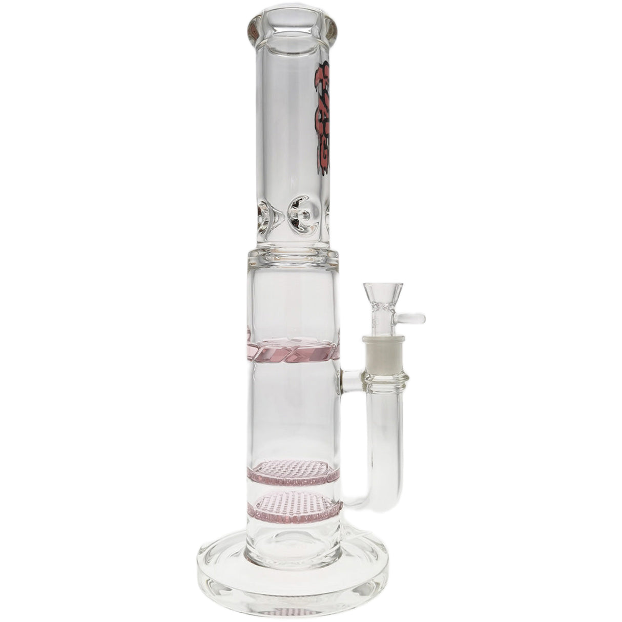 Thick Ass Glass 16" Glass Double Honeycomb Bong w/ Spinning Guard