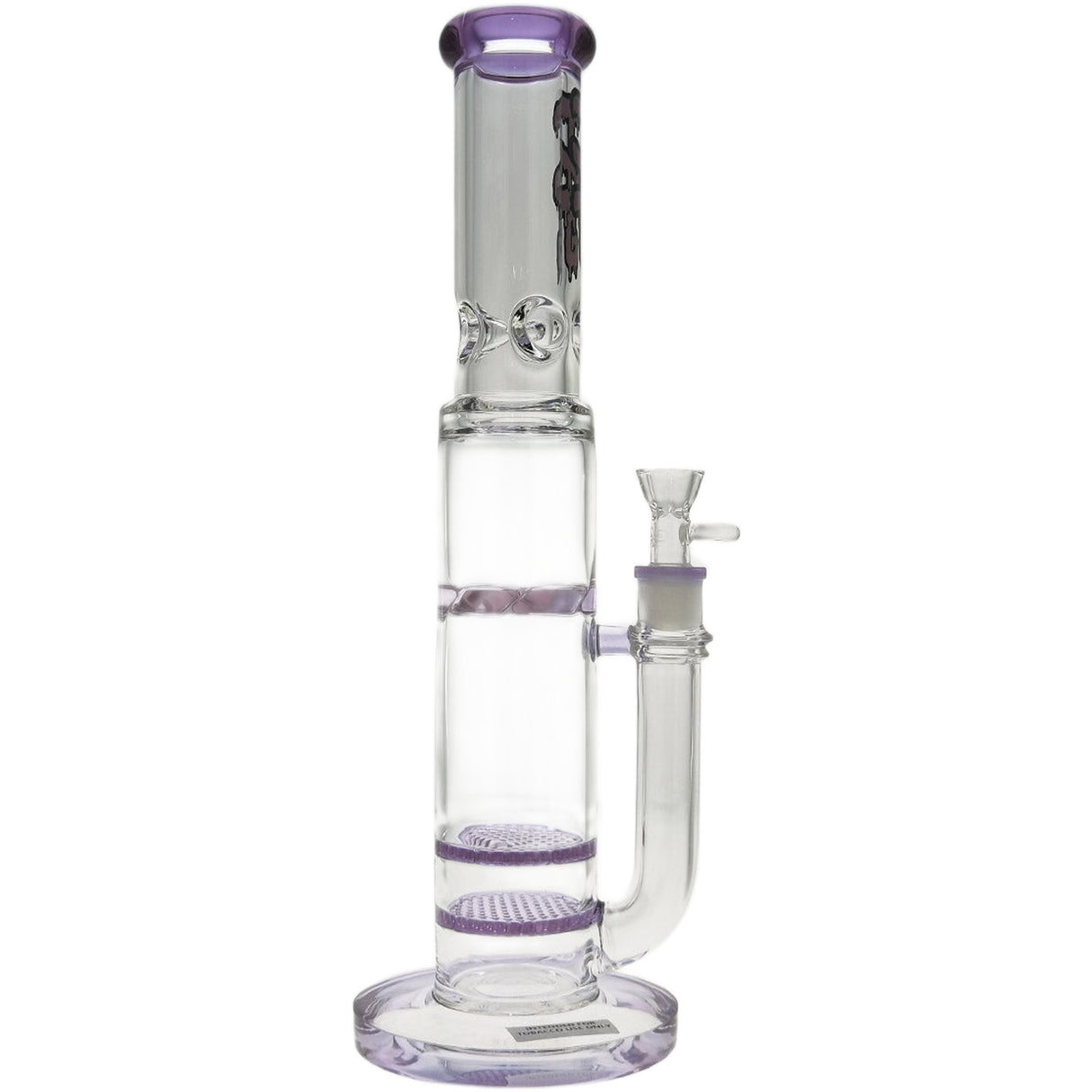 Thick Ass Glass 16" Glass Double Honeycomb Bong w/ Spinning Guard