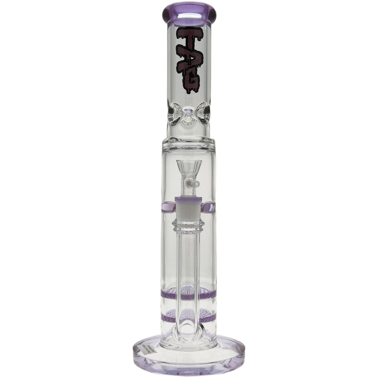 Thick Ass Glass 16" Glass Double Honeycomb Bong w/ Spinning Guard