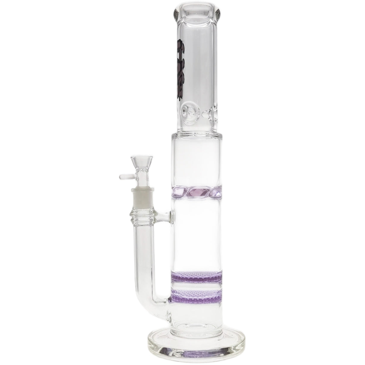 Thick Ass Glass 16" Glass Double Honeycomb Bong w/ Spinning Guard