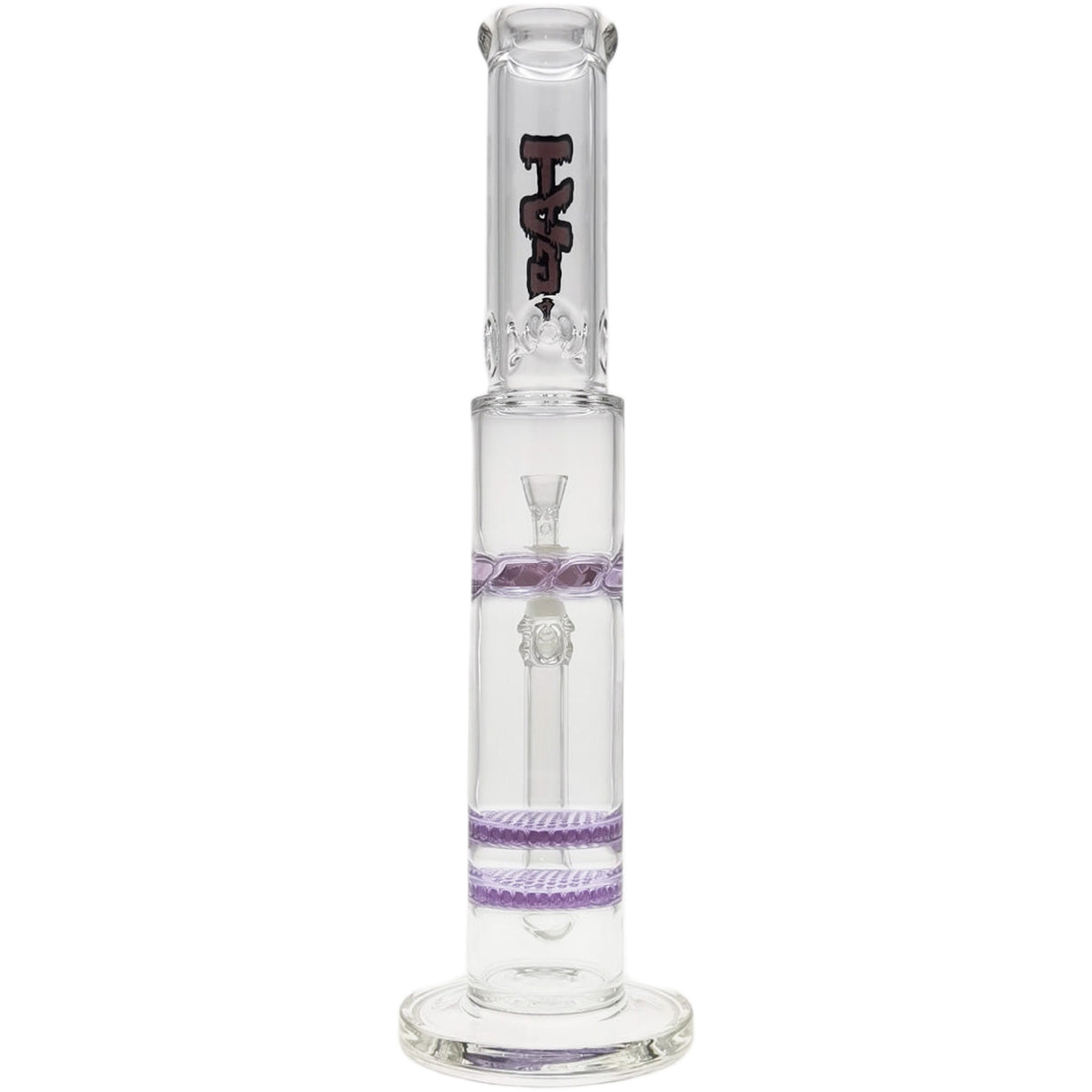 Thick Ass Glass 16" Glass Double Honeycomb Bong w/ Spinning Guard
