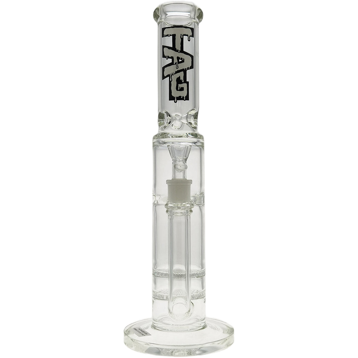 Thick Ass Glass 16" Glass Double Honeycomb Bong w/ Spinning Guard