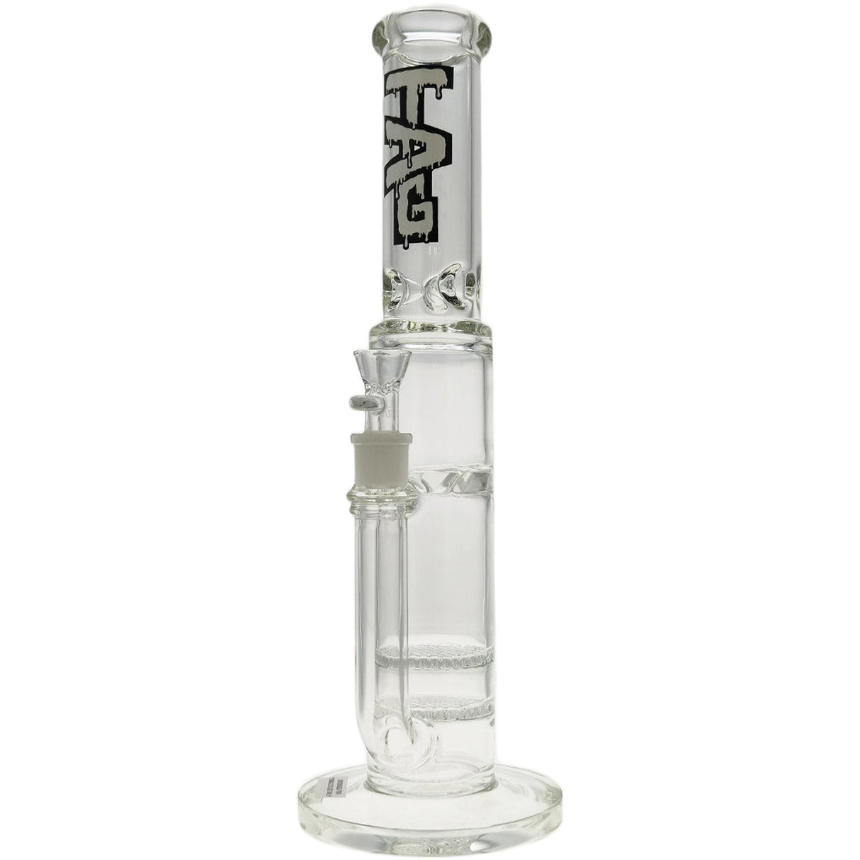 Thick Ass Glass 16" Glass Double Honeycomb Bong w/ Spinning Guard