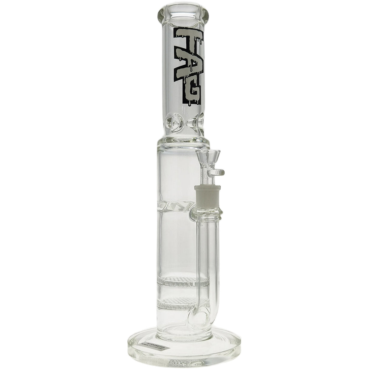Thick Ass Glass 16" Glass Double Honeycomb Bong w/ Spinning Guard
