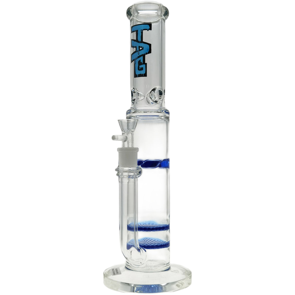 Thick Ass Glass 16" Glass Double Honeycomb Bong w/ Spinning Guard
