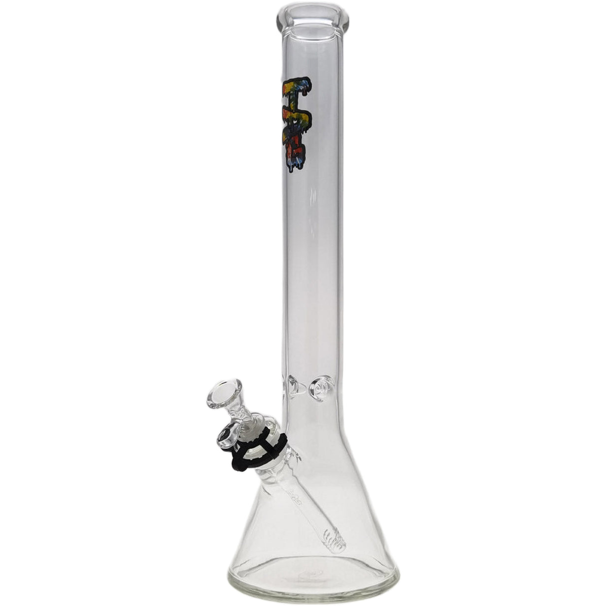 Thick Ass Glass 18" Tie Dye Beaker Bong 5mm Borosilicate w/ Downstem