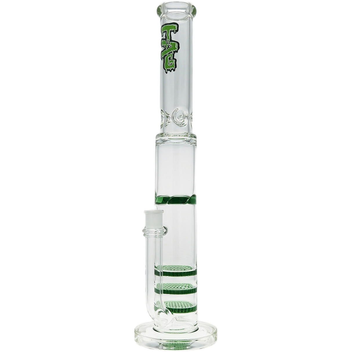 Thick Ass Glass 20" Triple Honeycomb Glass Bong w/ Spinning Guard