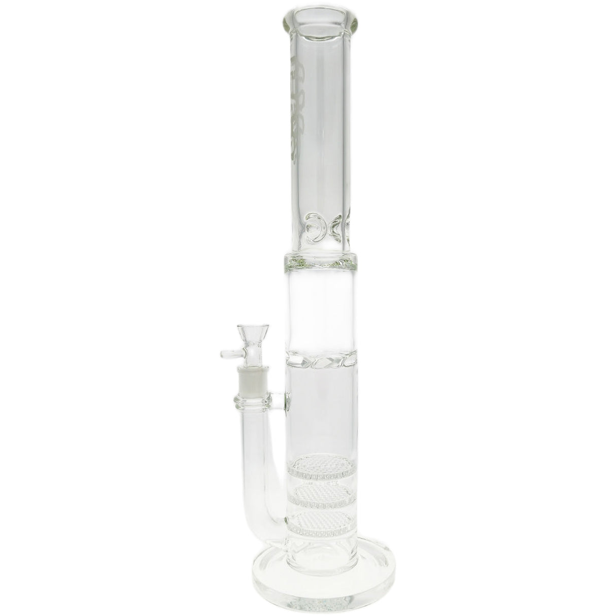 Thick Ass Glass 20" Triple Honeycomb Glass Bong w/ Spinning Guard
