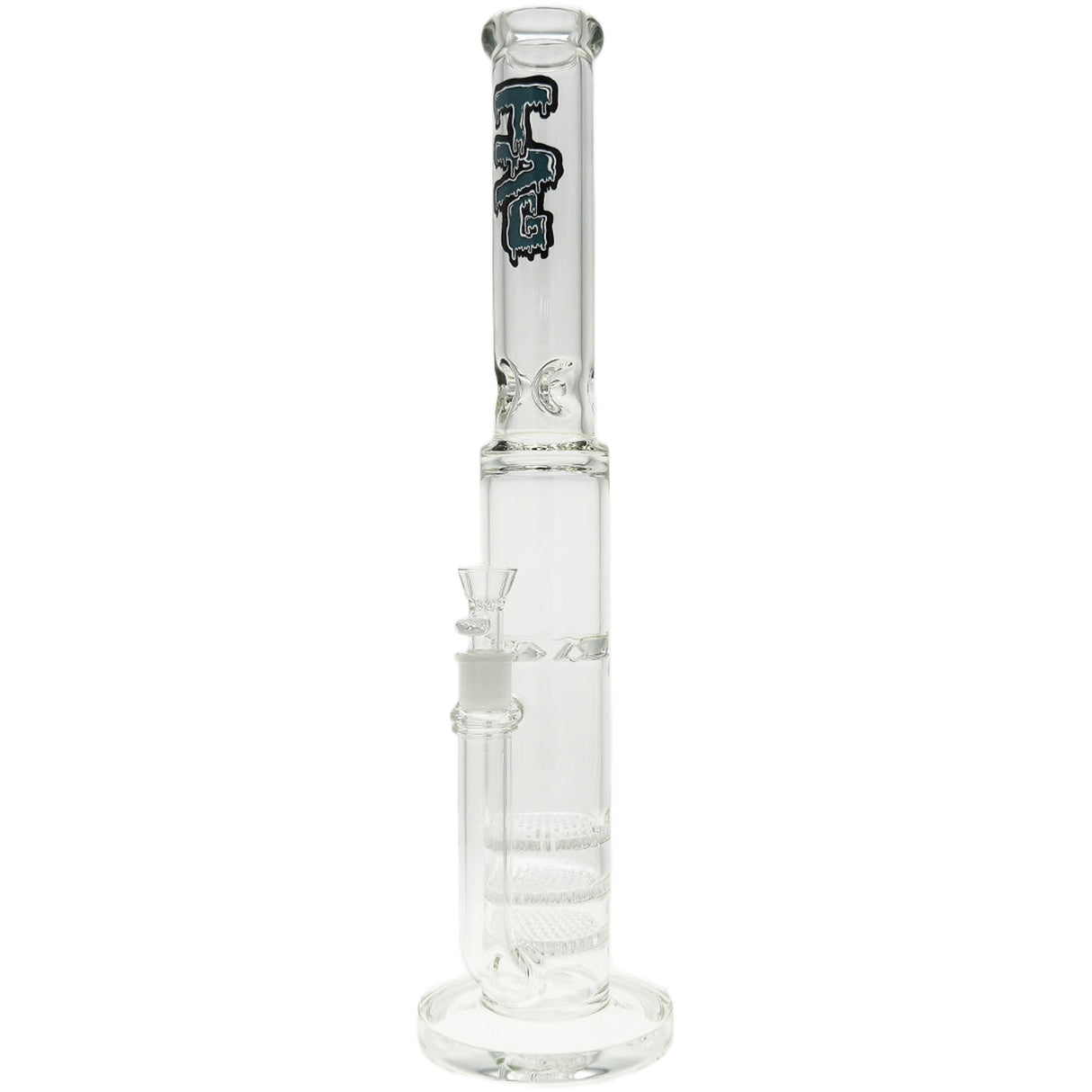 Thick Ass Glass 20" Triple Honeycomb Glass Bong w/ Spinning Guard