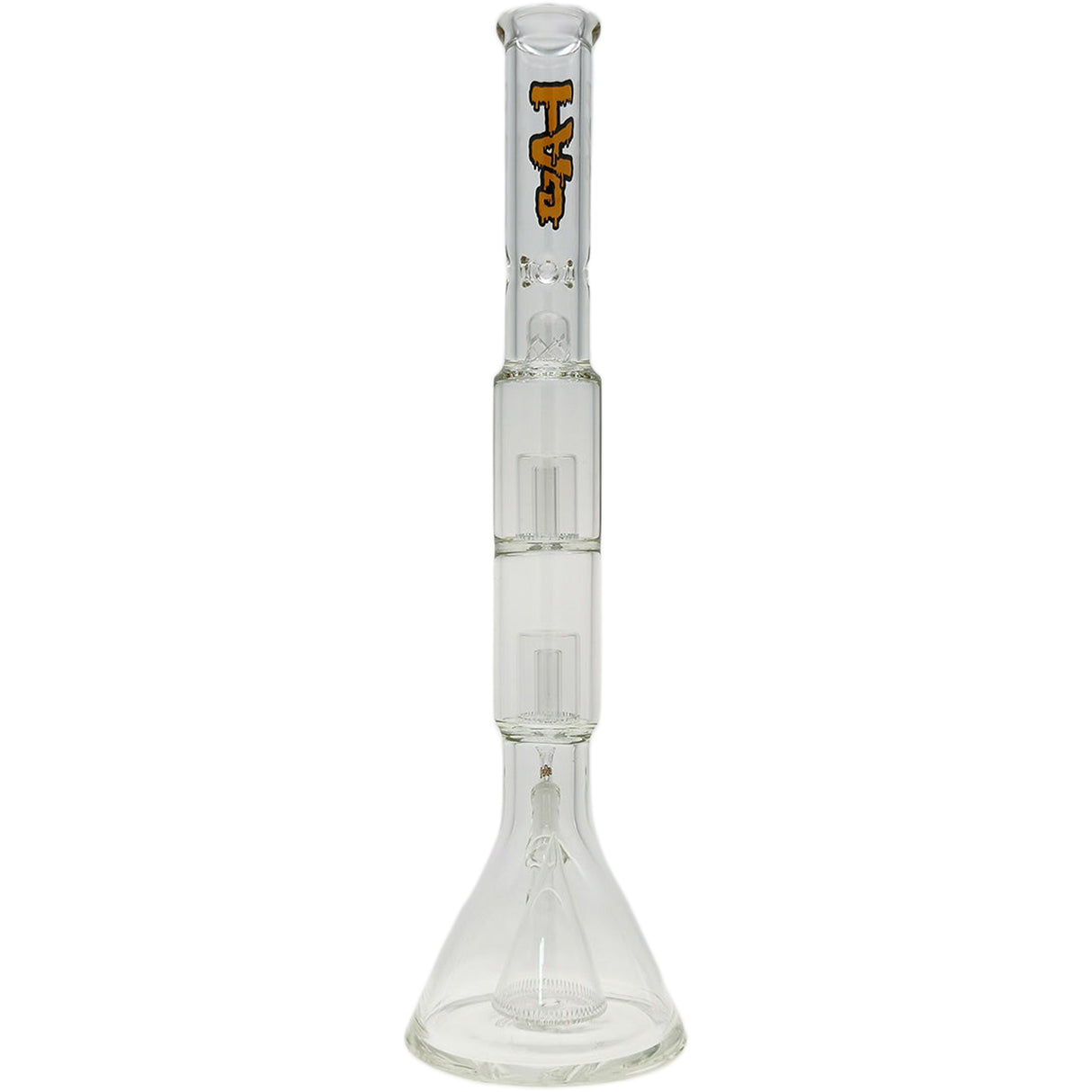 Thick Ass Glass 24" Hybrid Beaker Straight Bong w/ Double Showerhead Percolator 18MM