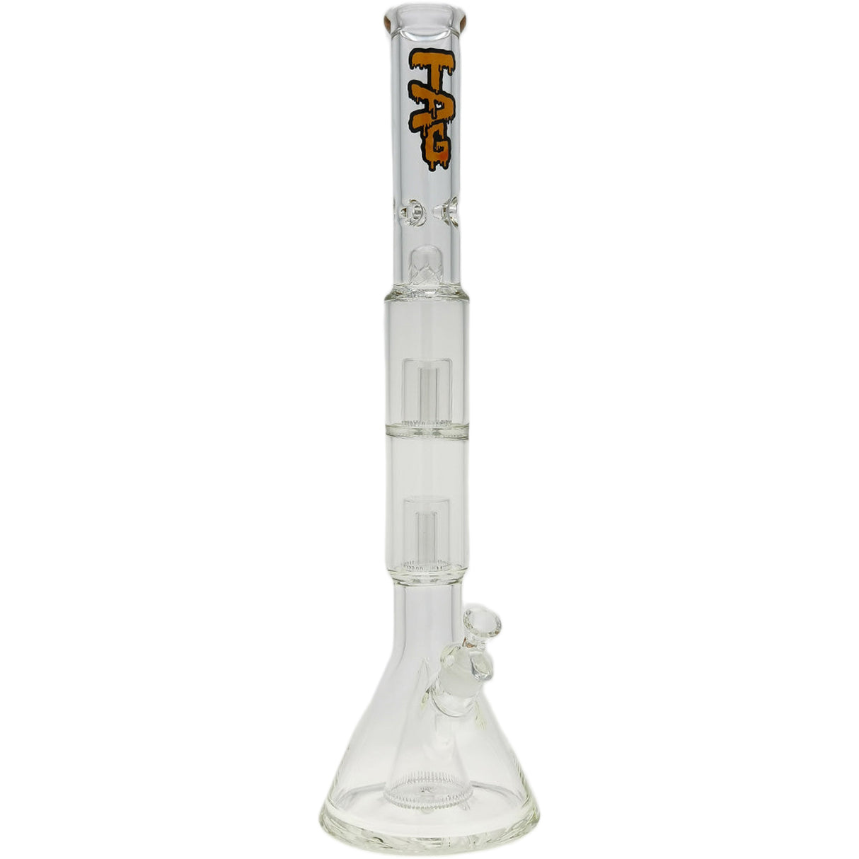Thick Ass Glass 24" Hybrid Beaker Straight Bong w/ Double Showerhead Percolator 18MM