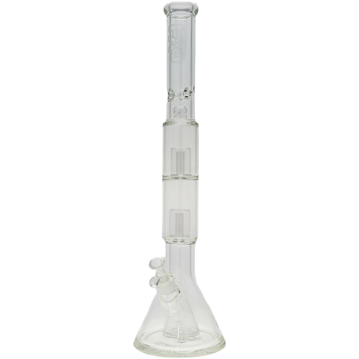 Thick Ass Glass 24" Hybrid Beaker Straight Bong w/ Double Showerhead Percolator 18MM