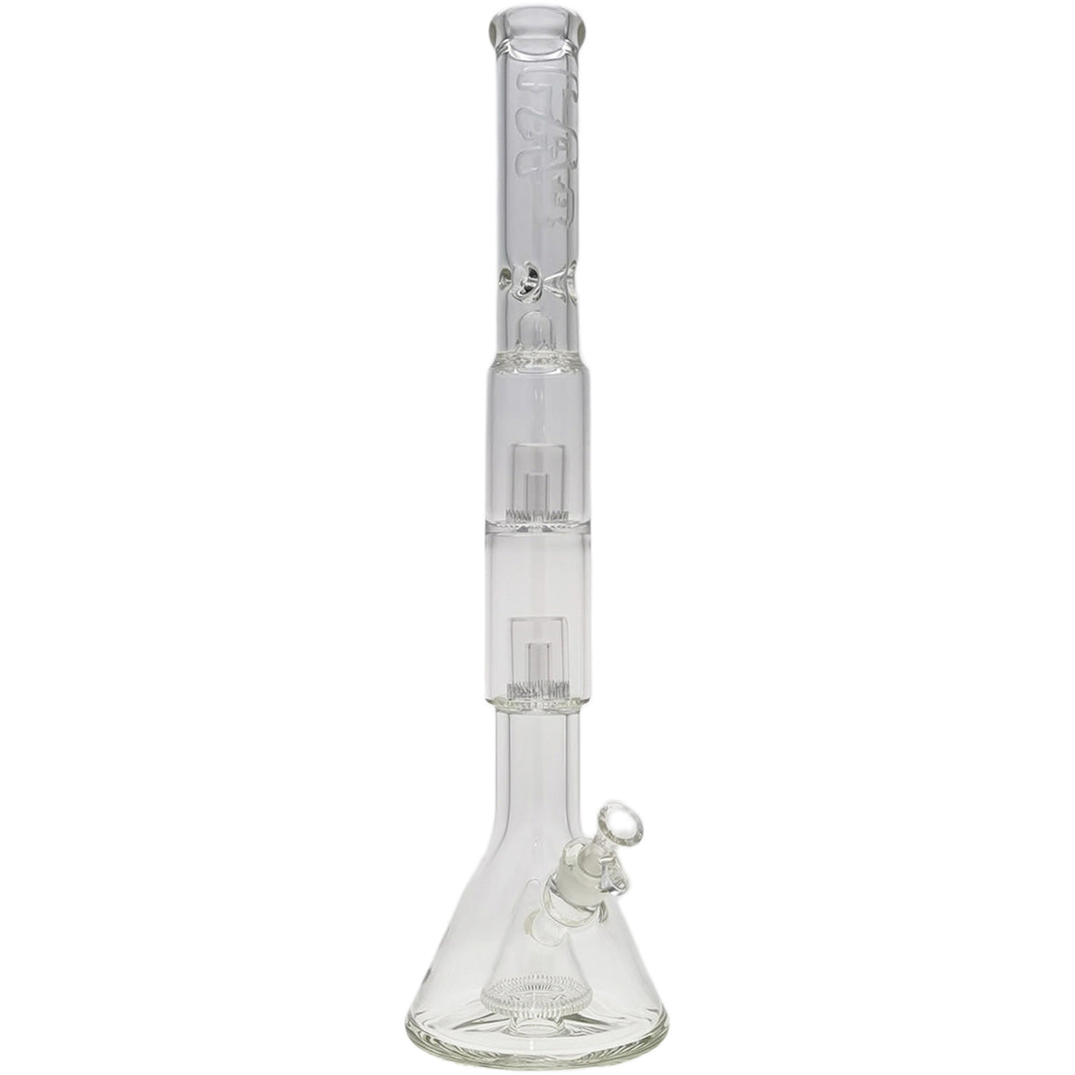 Thick Ass Glass 24" Hybrid Beaker Straight Bong w/ Double Showerhead Percolator 18MM