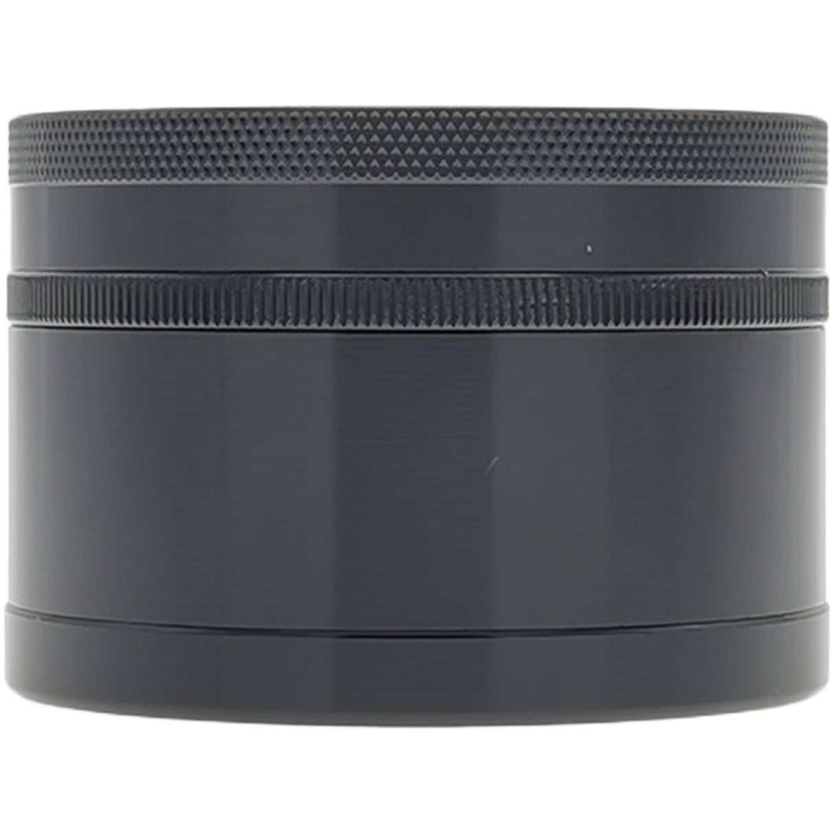 Thick Ass Glass 3" Four-Chamber 120 Micron Grinder with Wavy Logo - Black