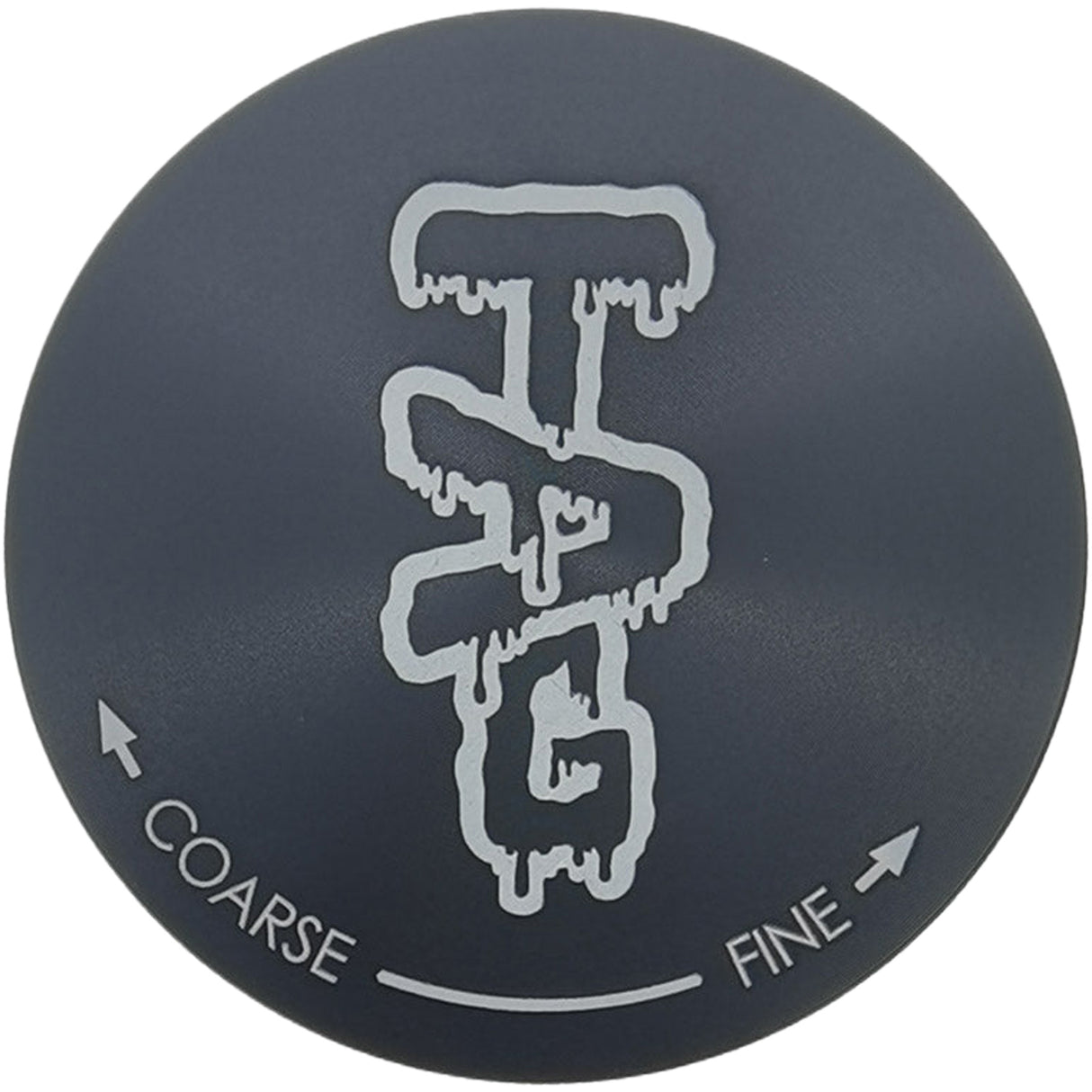 Thick Ass Glass 3" Four-Chamber 120 Micron Grinder with Wavy Logo - Black