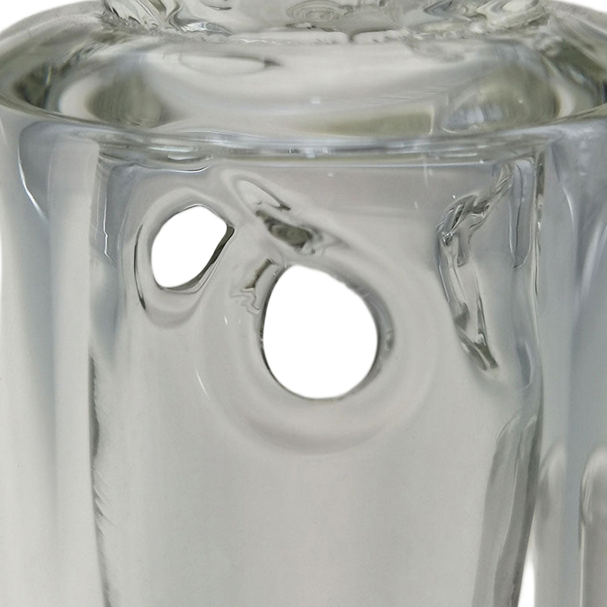 Thick Ass Glass 7" Mini Klein Bong - Hammer Head Perc, 10mm Female, 4mm Thick