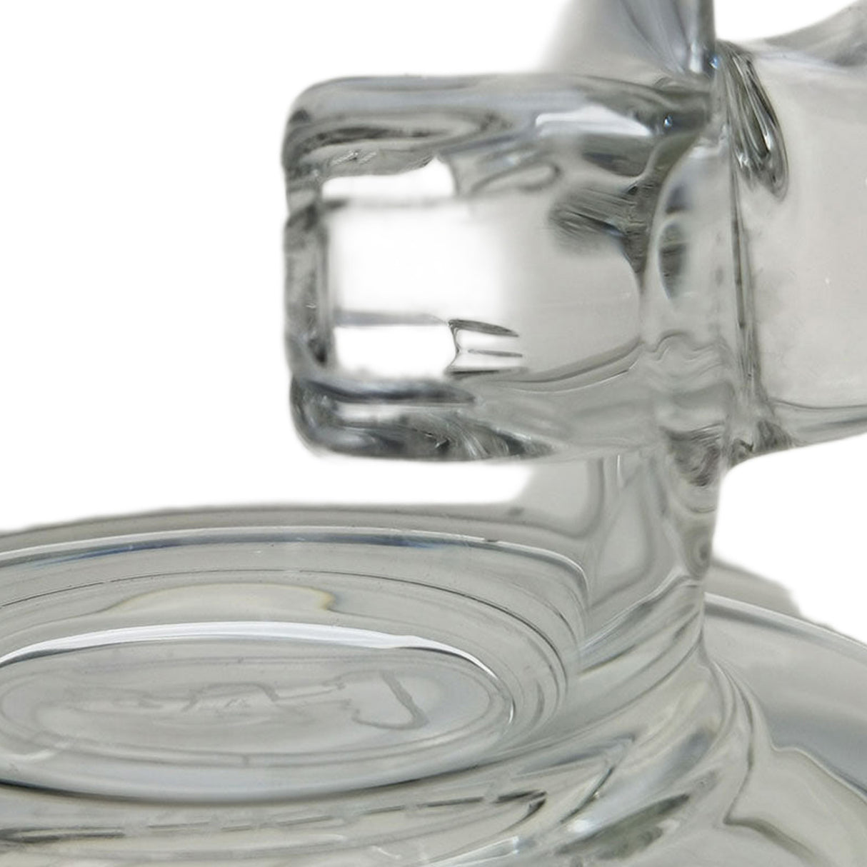 Thick Ass Glass 7" Mini Klein Bong - Hammer Head Perc, 10mm Female, 4mm Thick