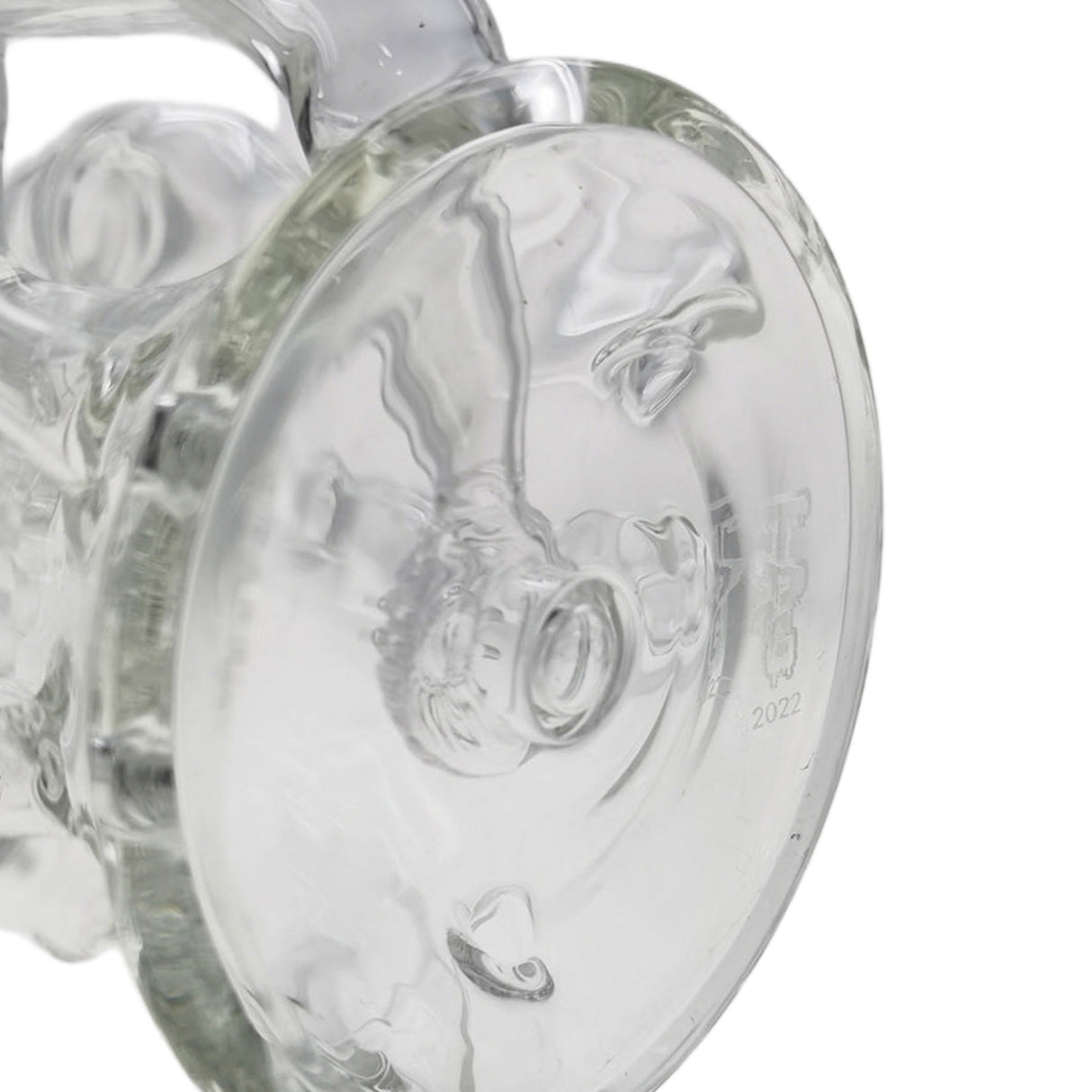 Thick Ass Glass 8" Inline Sextuple Recycler Dab Rig - 14MM Female Joint