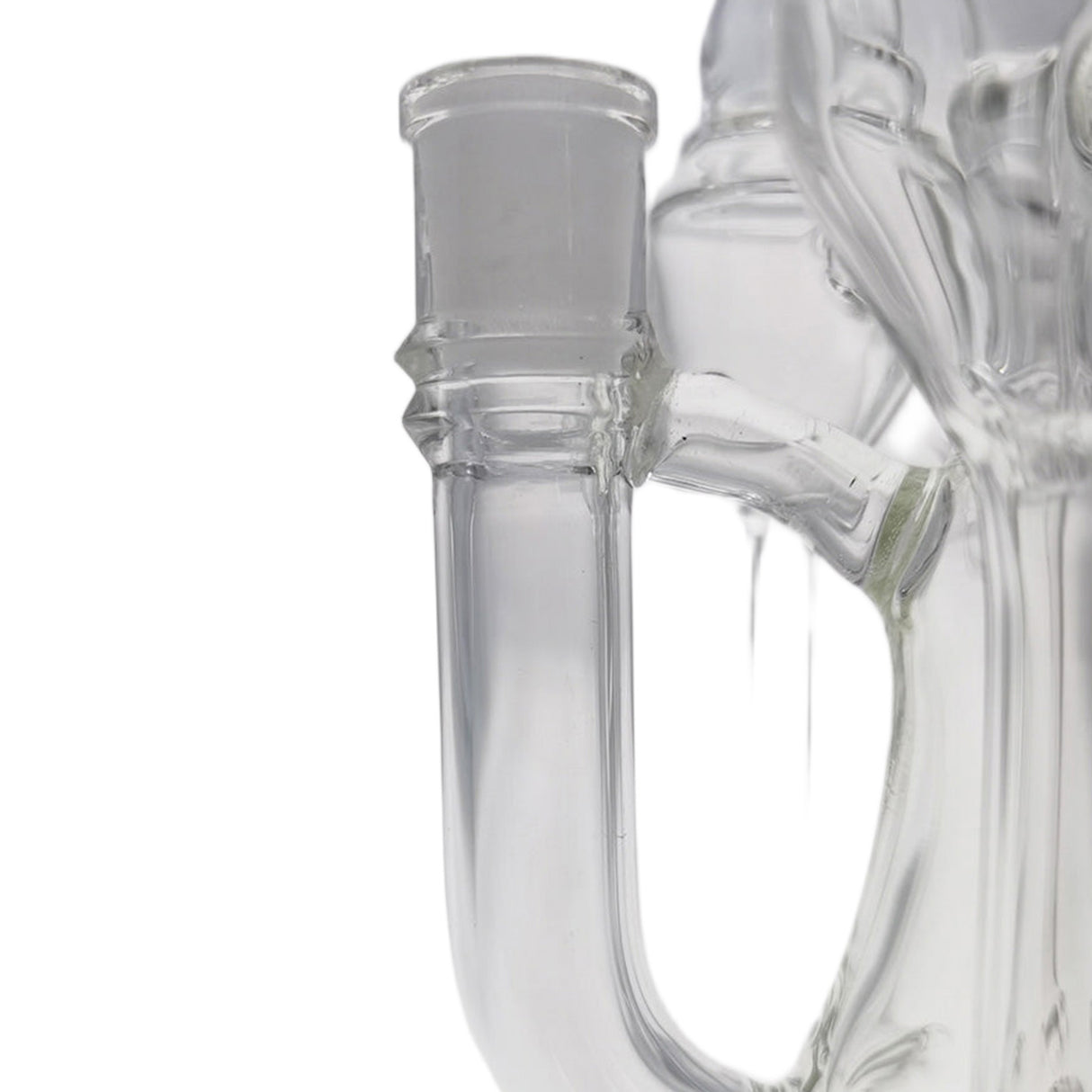 Thick Ass Glass 8" Inline Sextuple Recycler Dab Rig - 14MM Female Joint