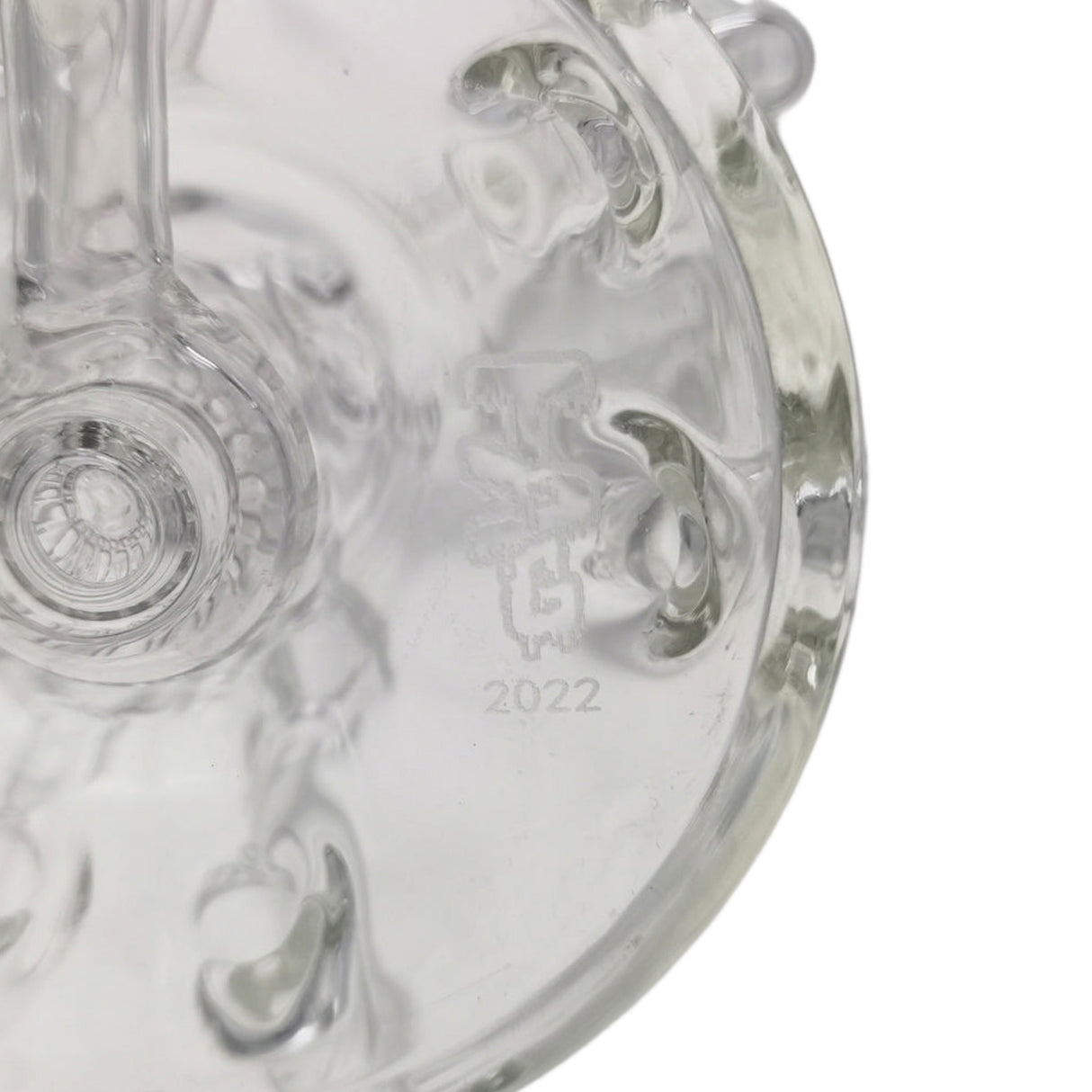Thick Ass Glass 8" Inline Sextuple Recycler Dab Rig - 14MM Female Joint