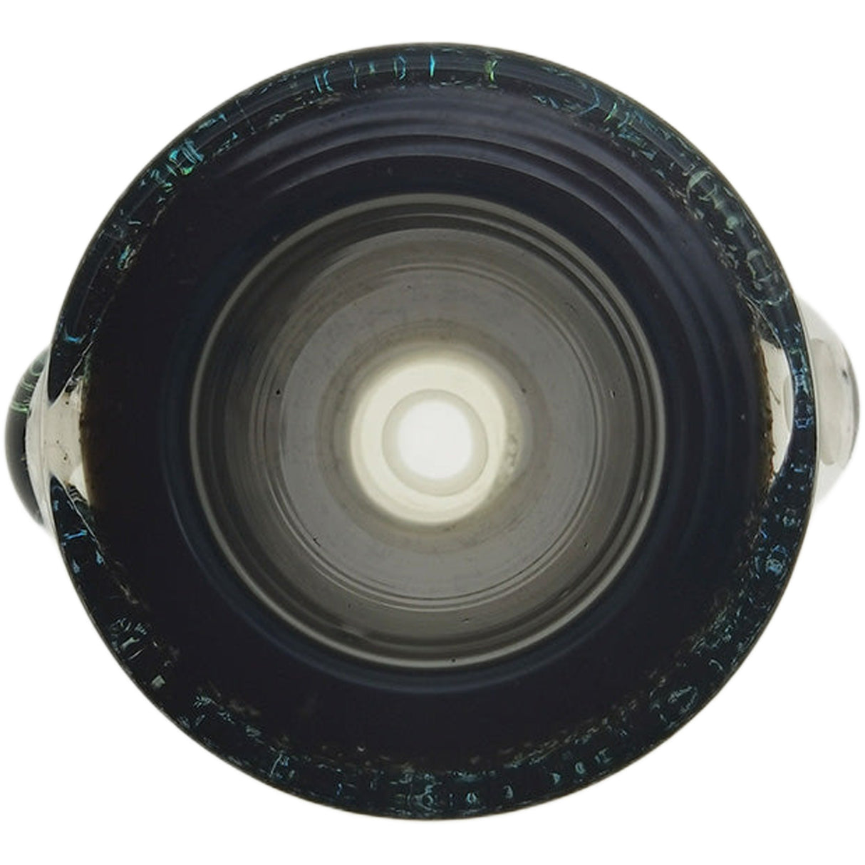 Thick Ass Glass Artistic 14MM Male Single Hole Slide with Multi-Marble Grip