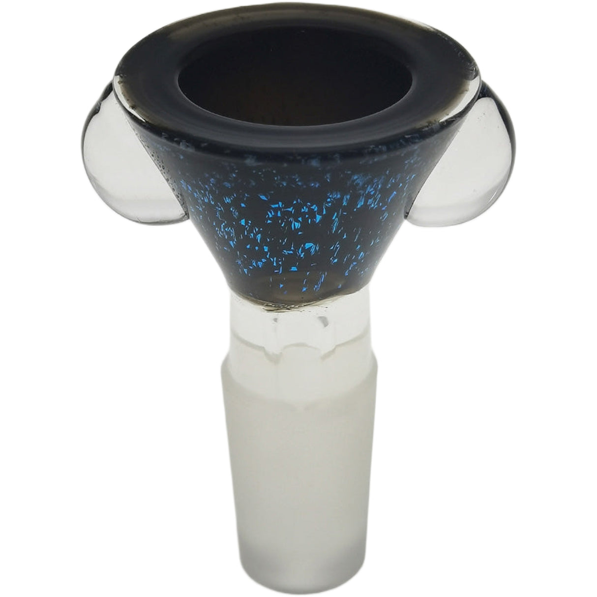 Thick Ass Glass Artistic 14MM Male Single Hole Slide with Multi-Marble Grip