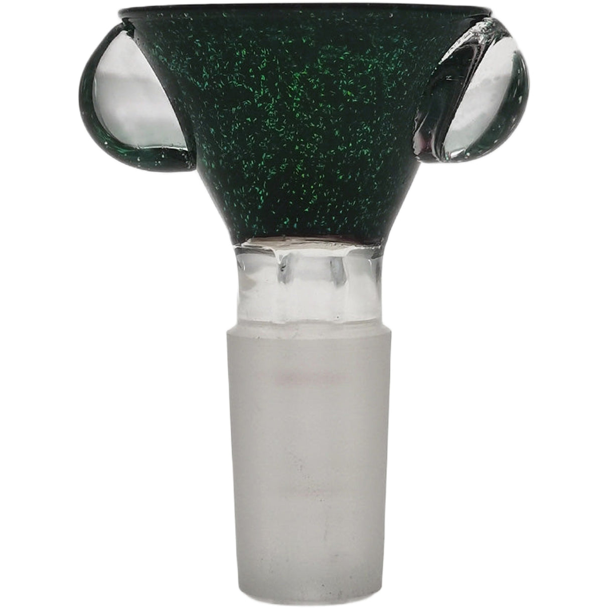 Thick Ass Glass Artistic 14MM Male Single Hole Slide with Multi-Marble Grip