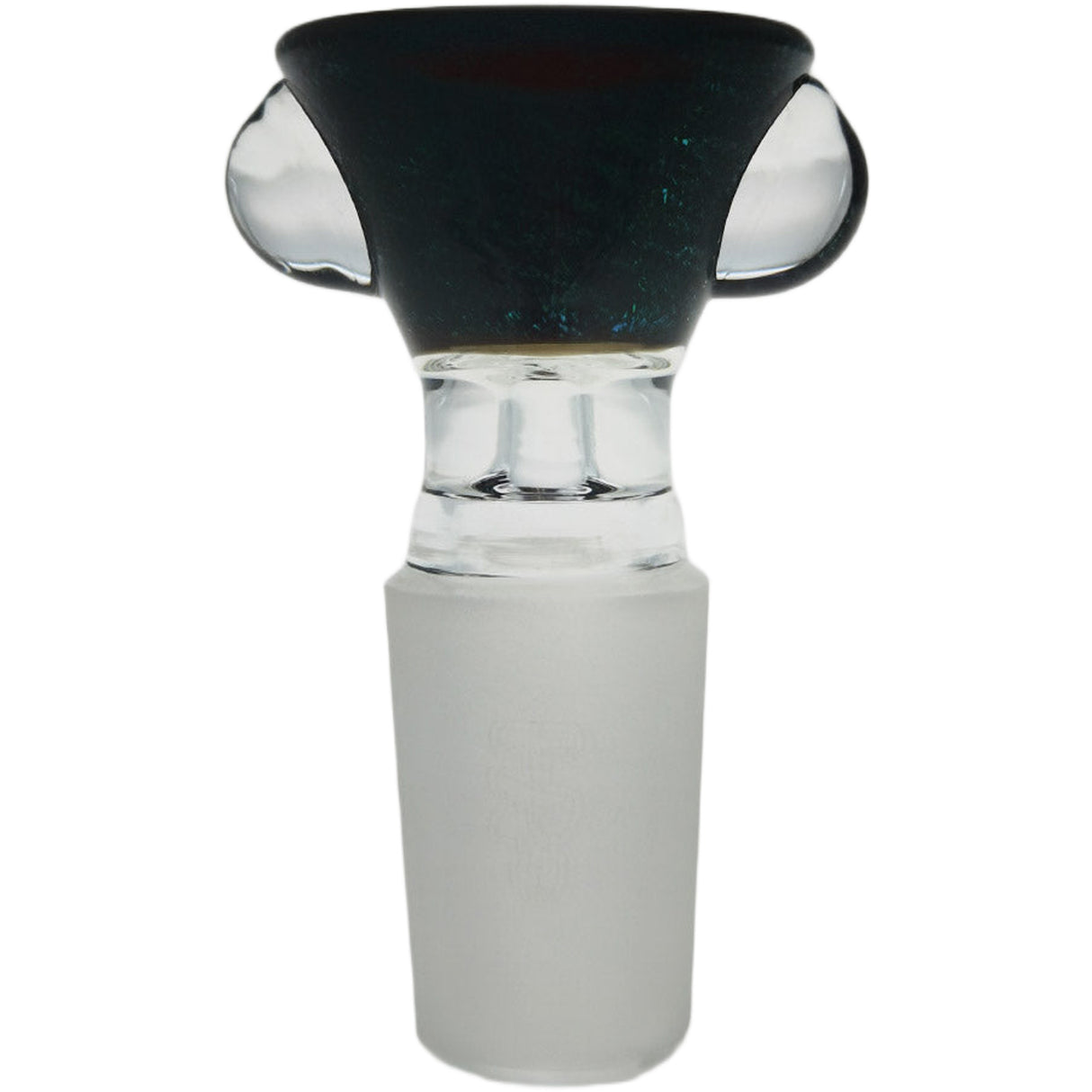 Thick Ass Glass Artistic 14MM Male Single Hole Slide with Multi-Marble Grip