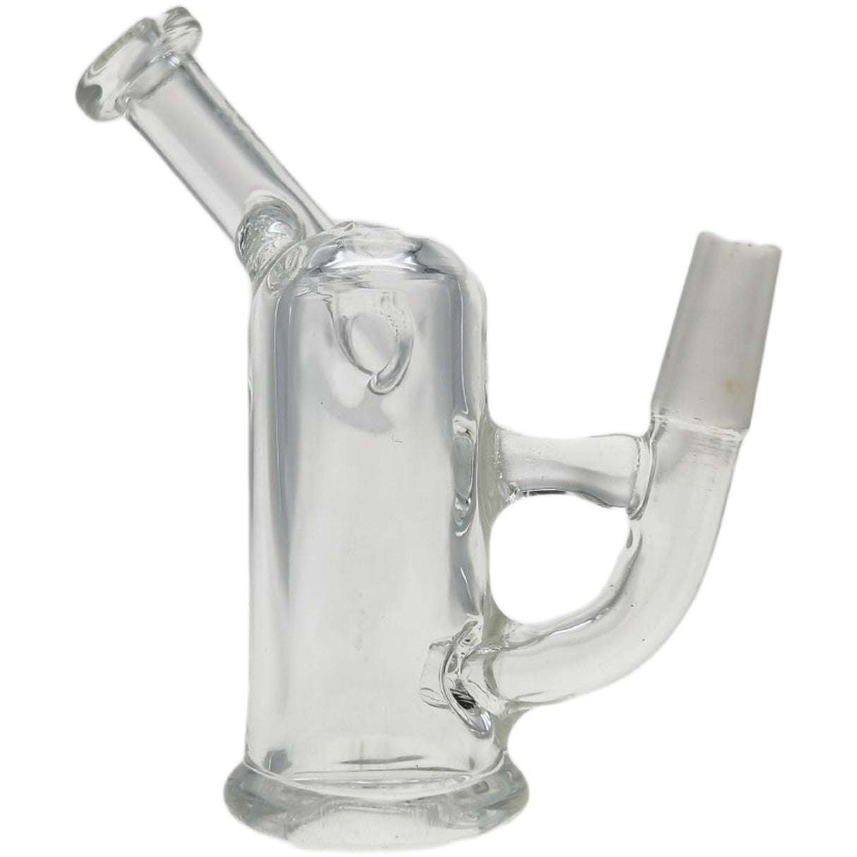Thick Ass Glass Compact 3.25" Pocket Rig with Natural Diffusion - 25x4MM, 10MM Male Joint