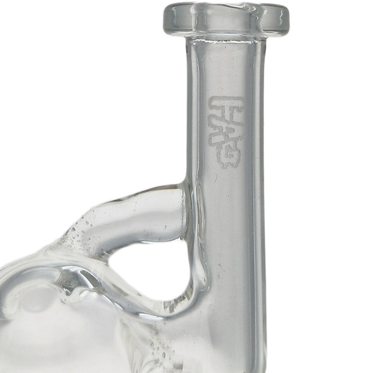 Thick Ass Glass Compact 3.25" Pocket Rig with Natural Diffusion - 25x4MM, 10MM Male Joint
