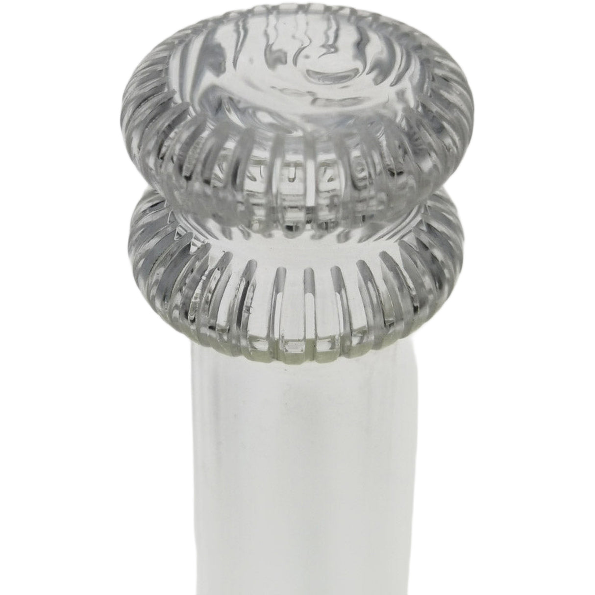 Thick Ass Glass Double UFO Perc Downstem 28/18MM - Premium Quartz