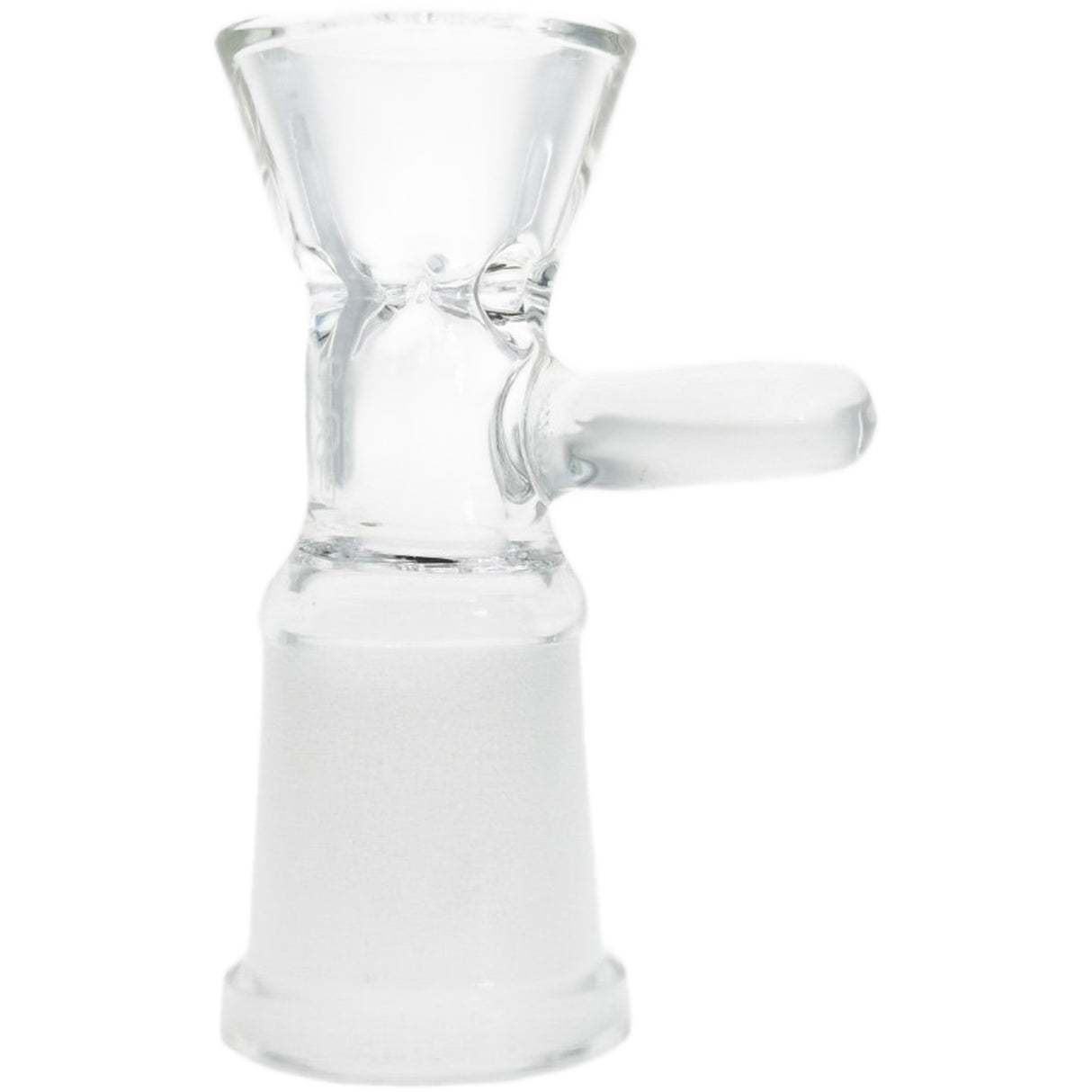 Thick Ass Glass Easy-Clean Female Bong Slide with Screen & Handle 14-19mm