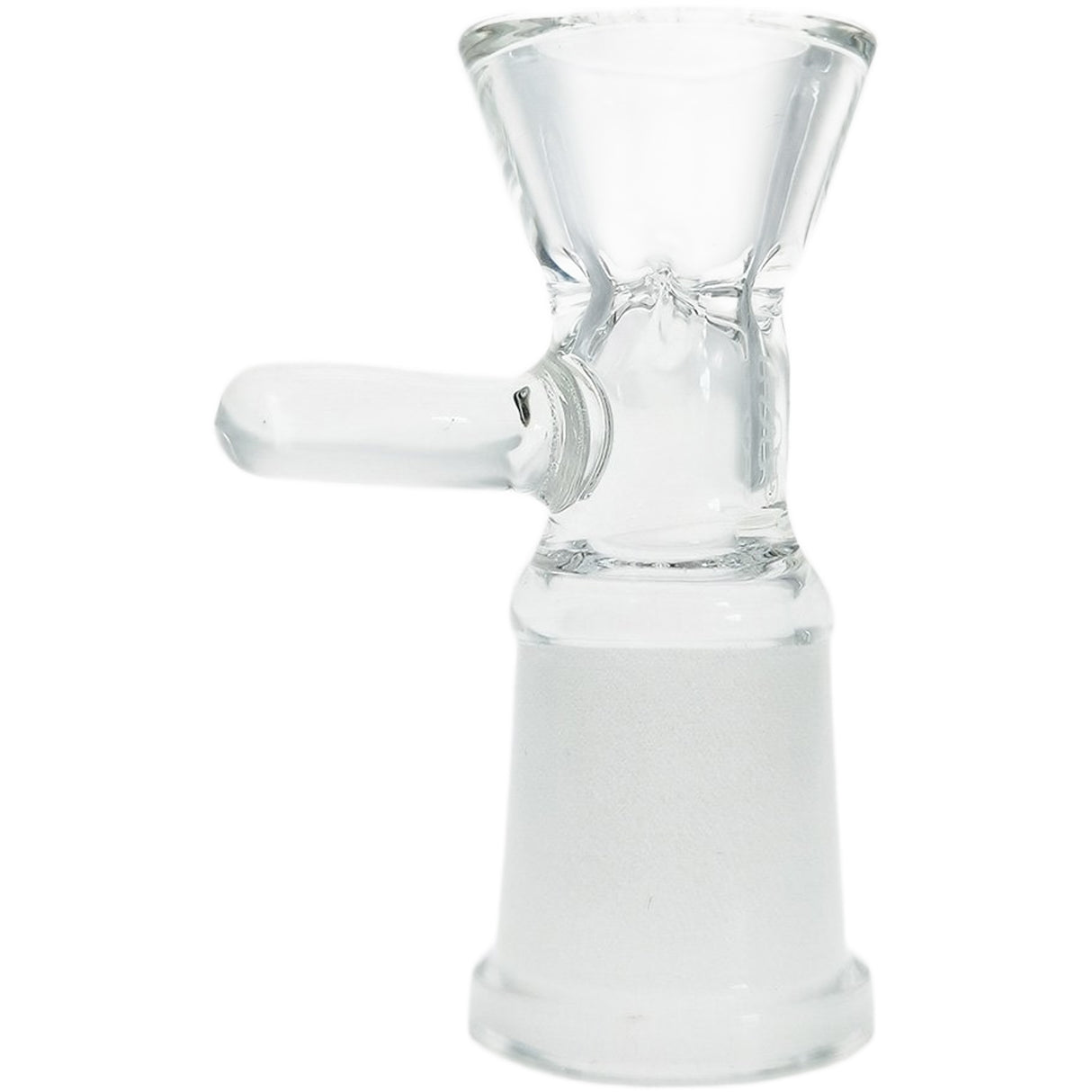 Thick Ass Glass Easy-Clean Female Bong Slide with Screen & Handle 14-19mm